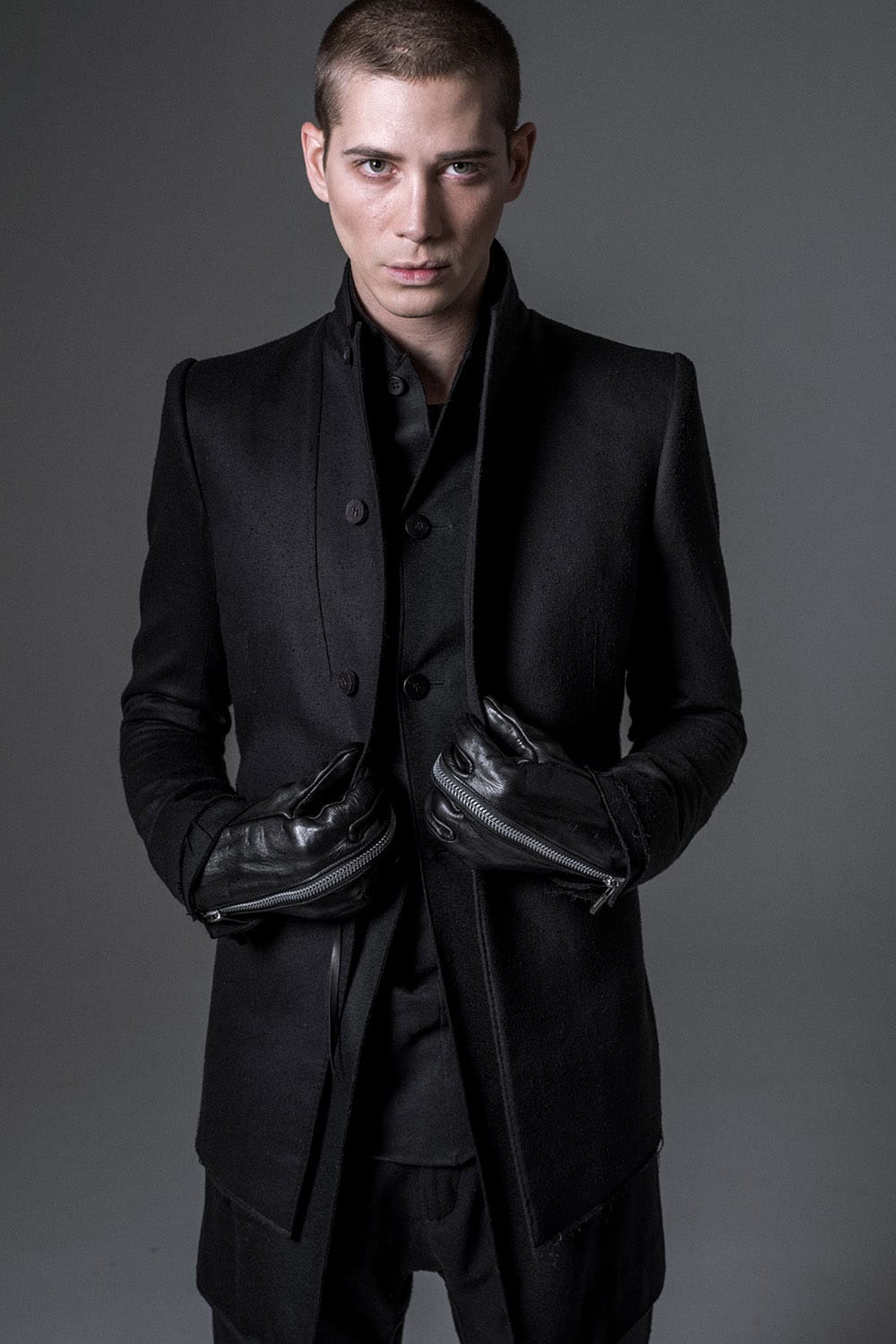 Horse Leather Zip Gloves