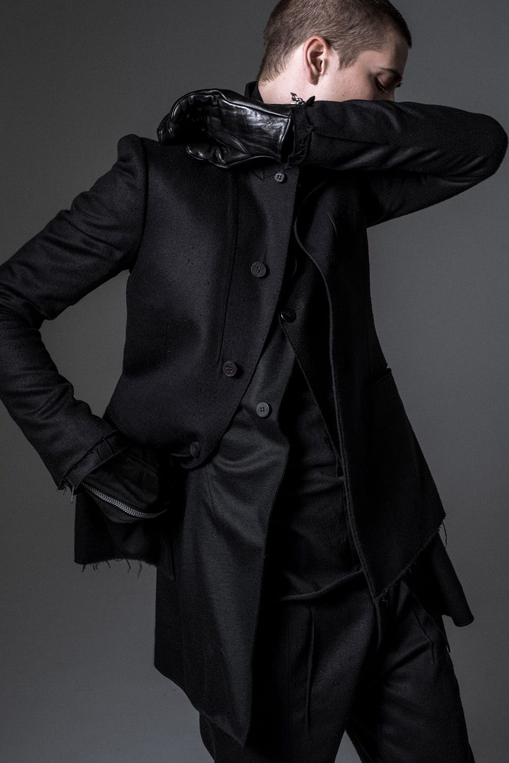 Horse Leather Zip Gloves