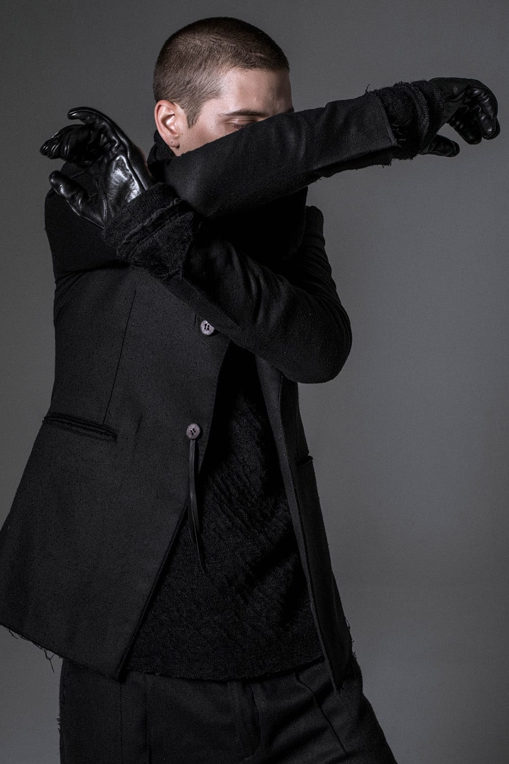 Horse Leather Zip Gloves