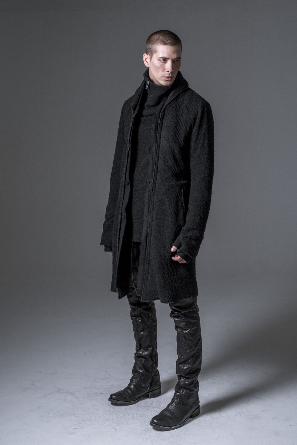 Norway wool dual-layered fabric coat
