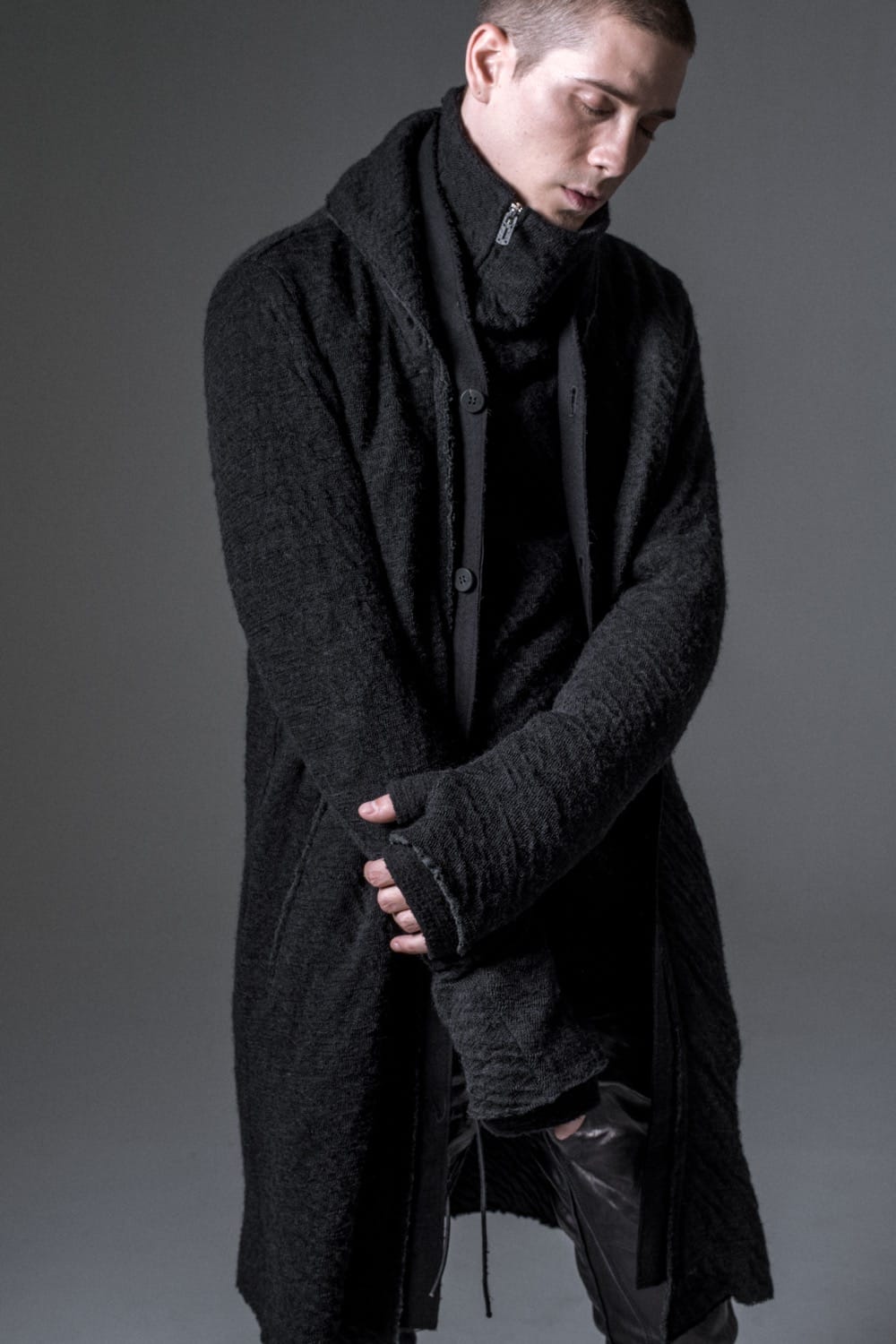 Norway wool dual-layered fabric coat