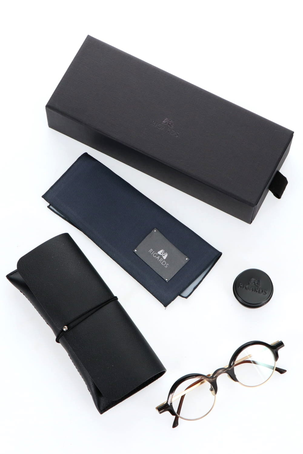 RG0109 Genuine Horn Black&White Clear Lens