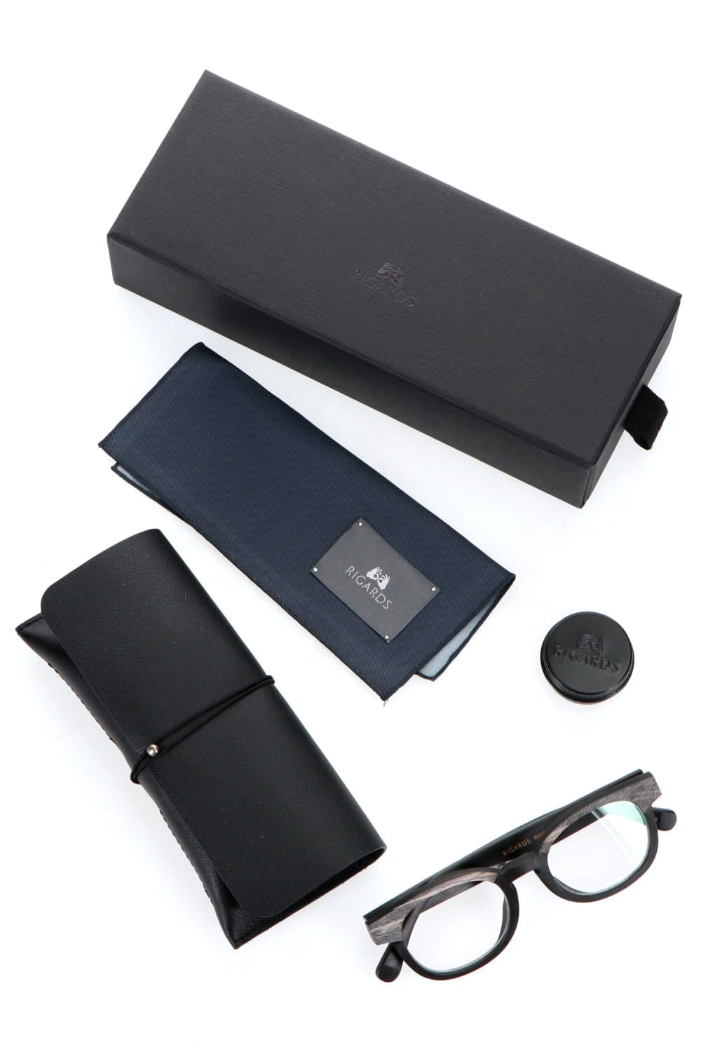 RG0002 Genuine Horn Black&White Sanjuro Clear Lens