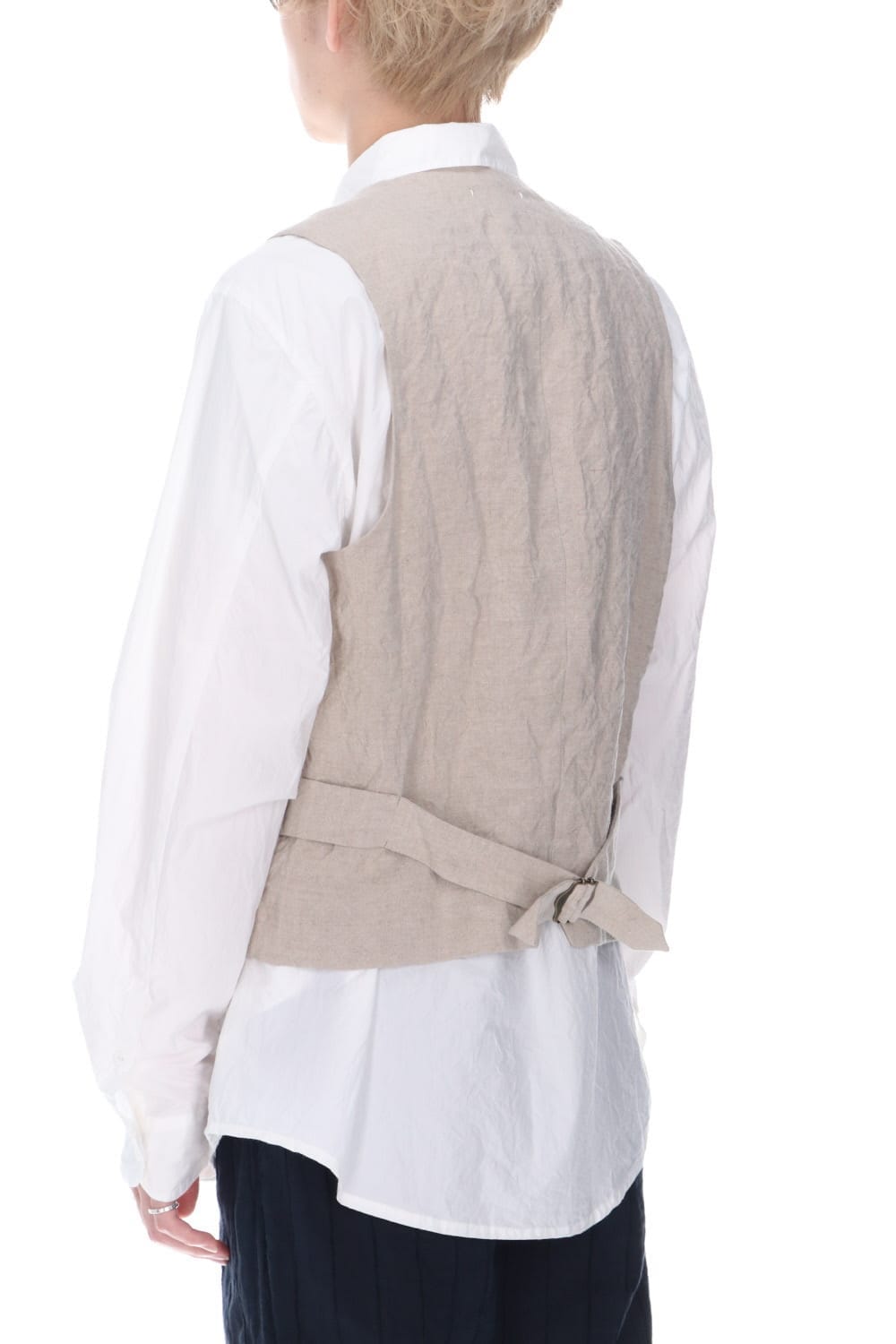 Artist Linen Gilet Natural