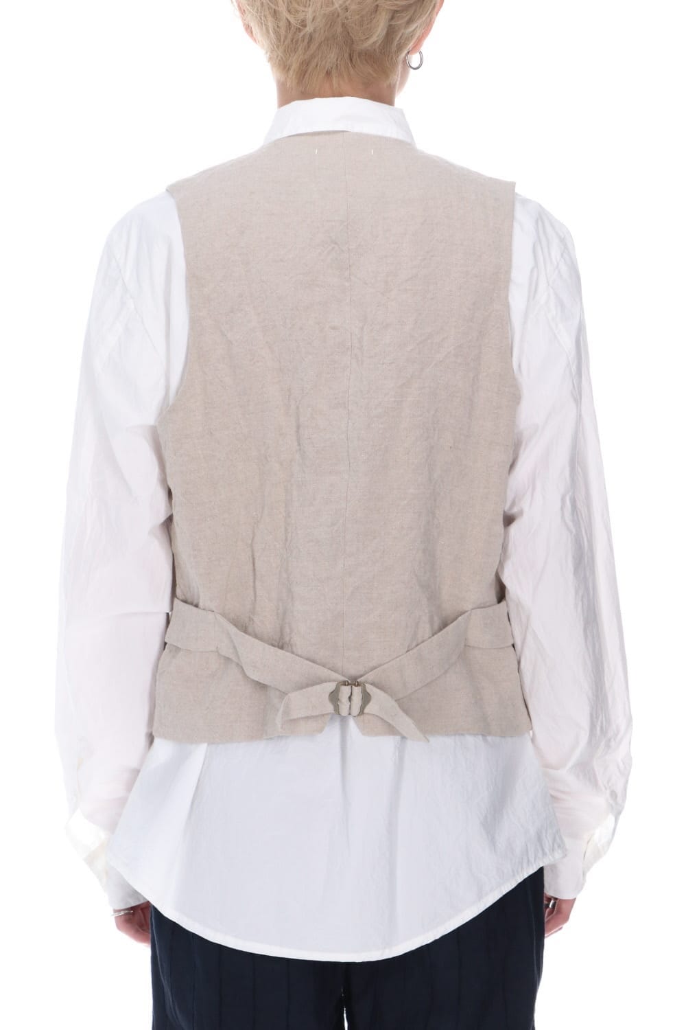 Artist Linen Gilet Natural