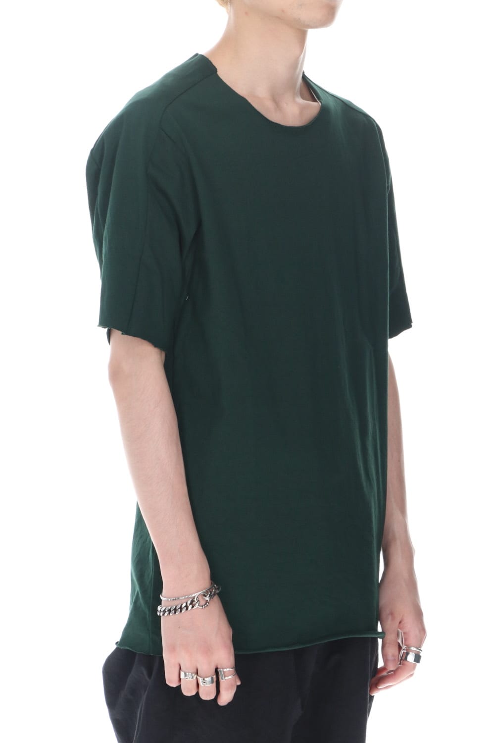 High Density Cotton Jersey Short Sleeve T-shirts D.Green