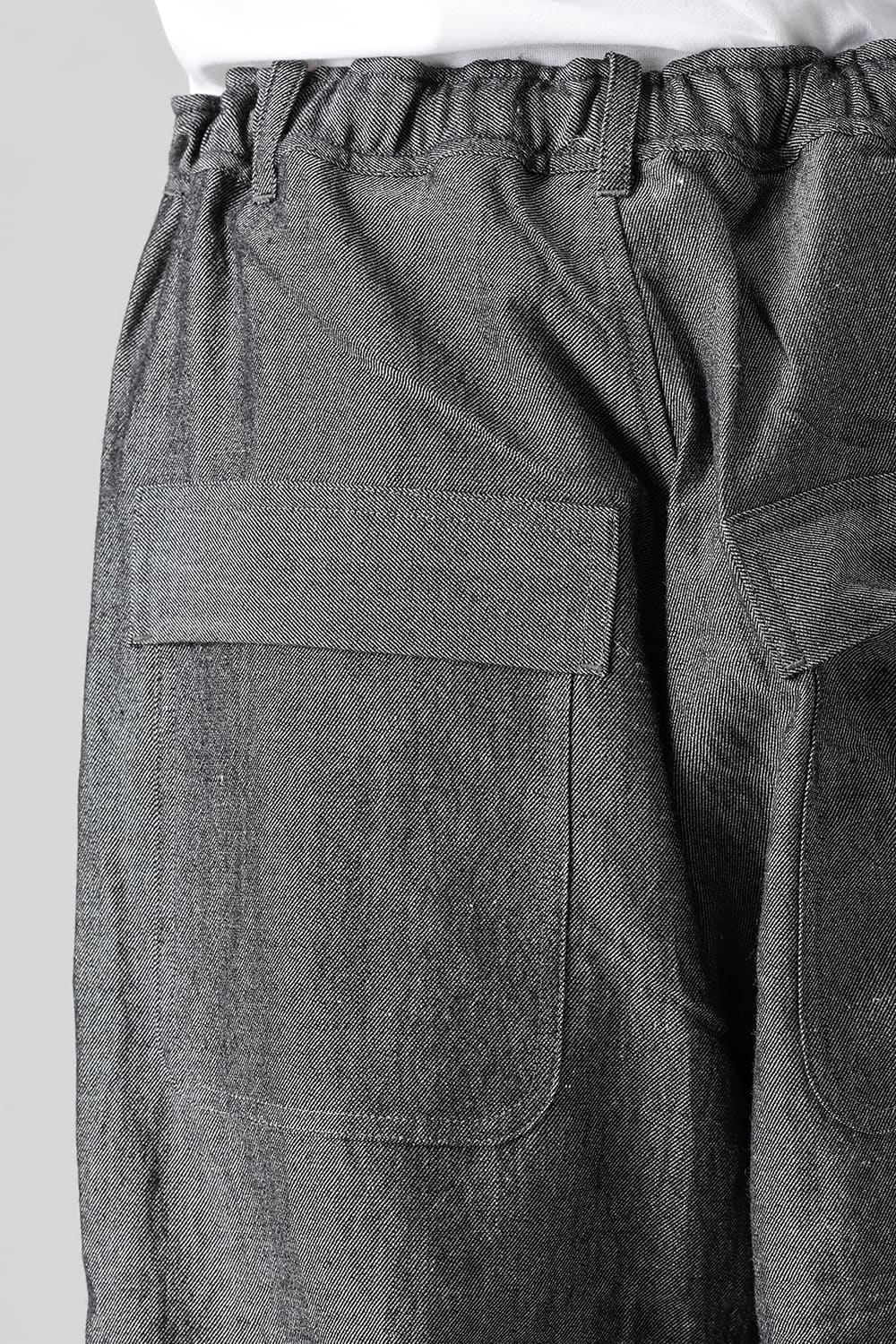 CHINO TROUSERS Wool Flax Twill Grey