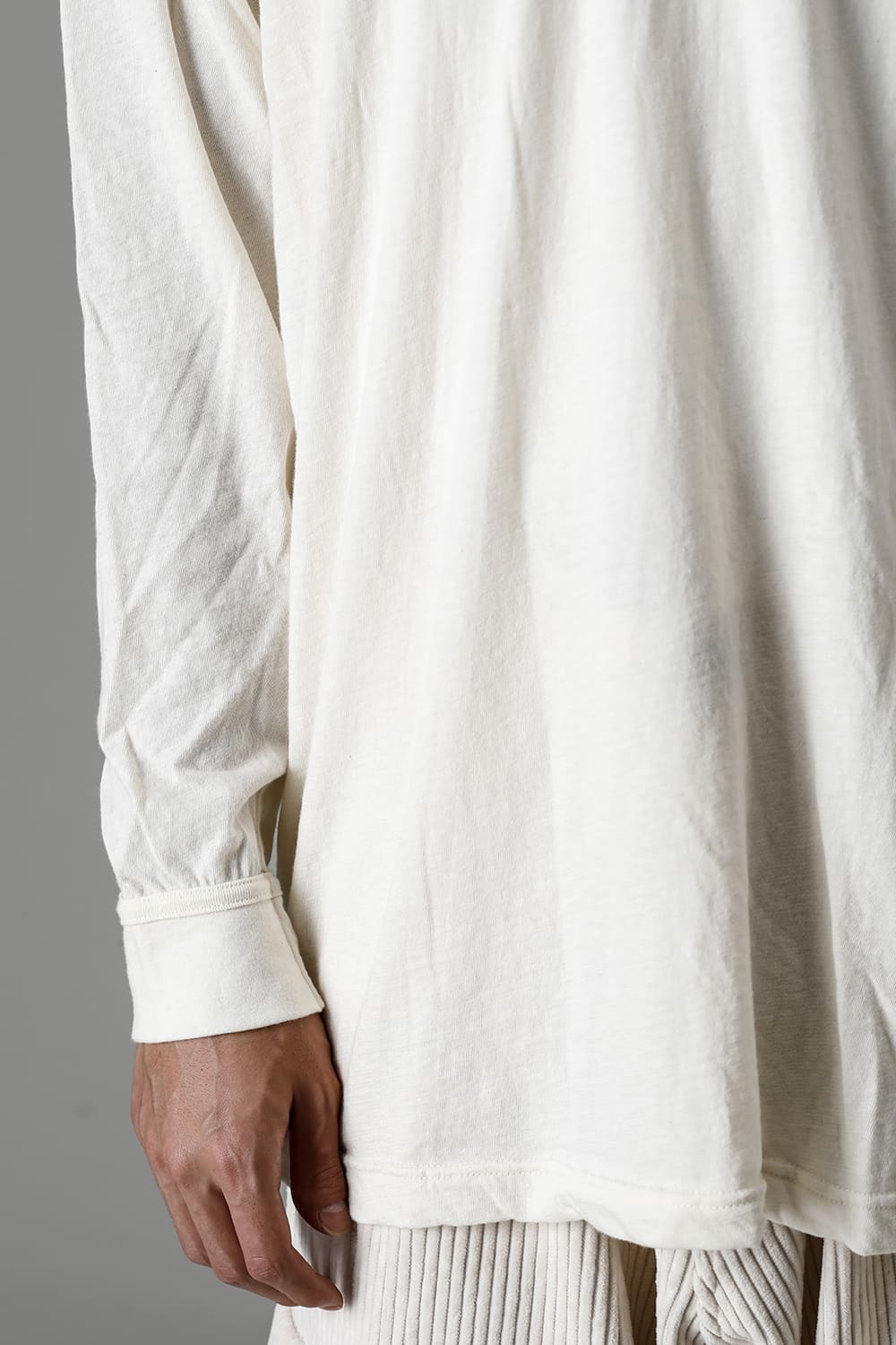 コットンウールジャージーロングスリーブ Tシャツ キナリ