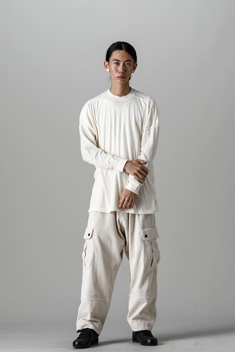 コットンウールジャージーロングスリーブ Tシャツ キナリ