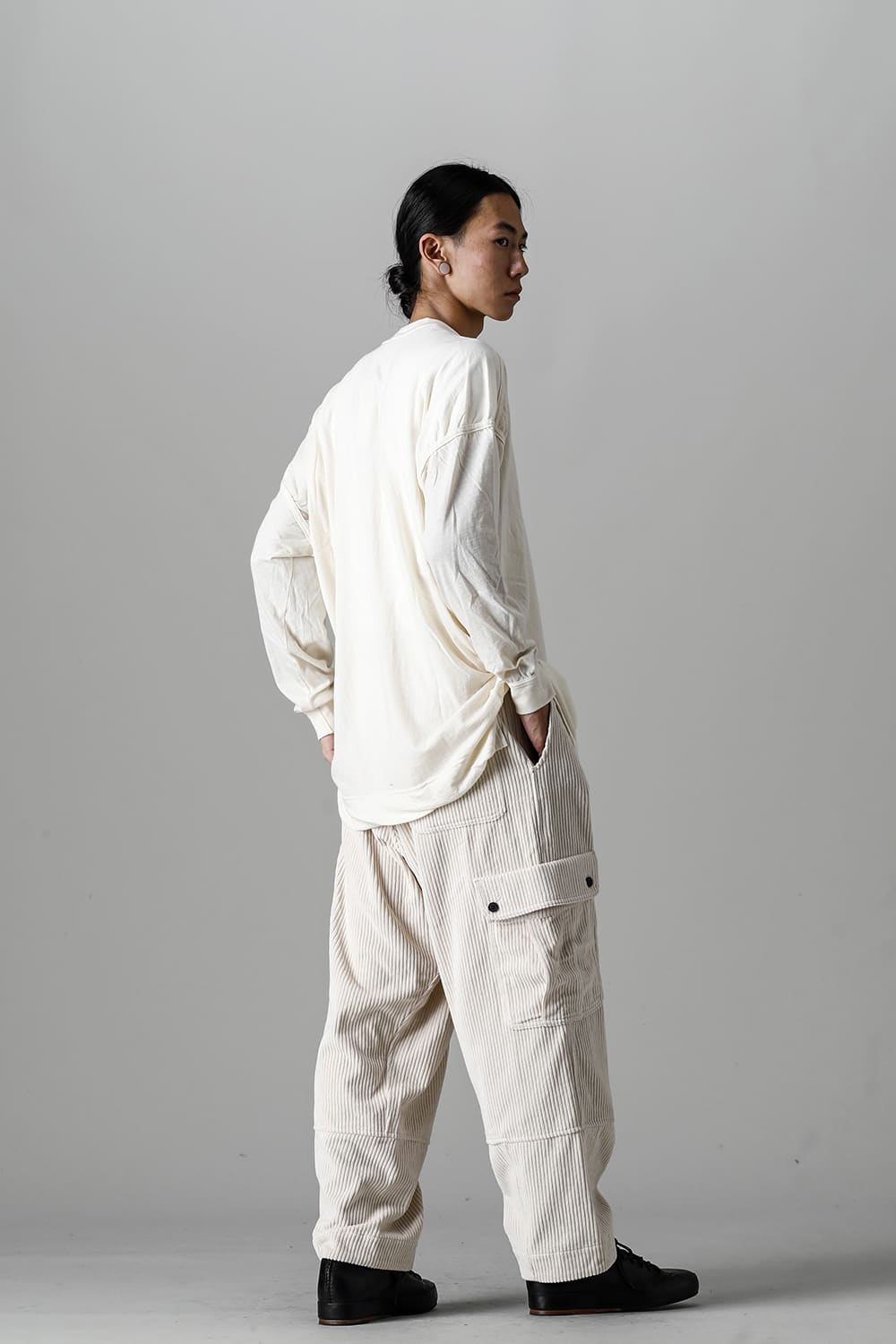 コットンウールジャージーロングスリーブ Tシャツ キナリ