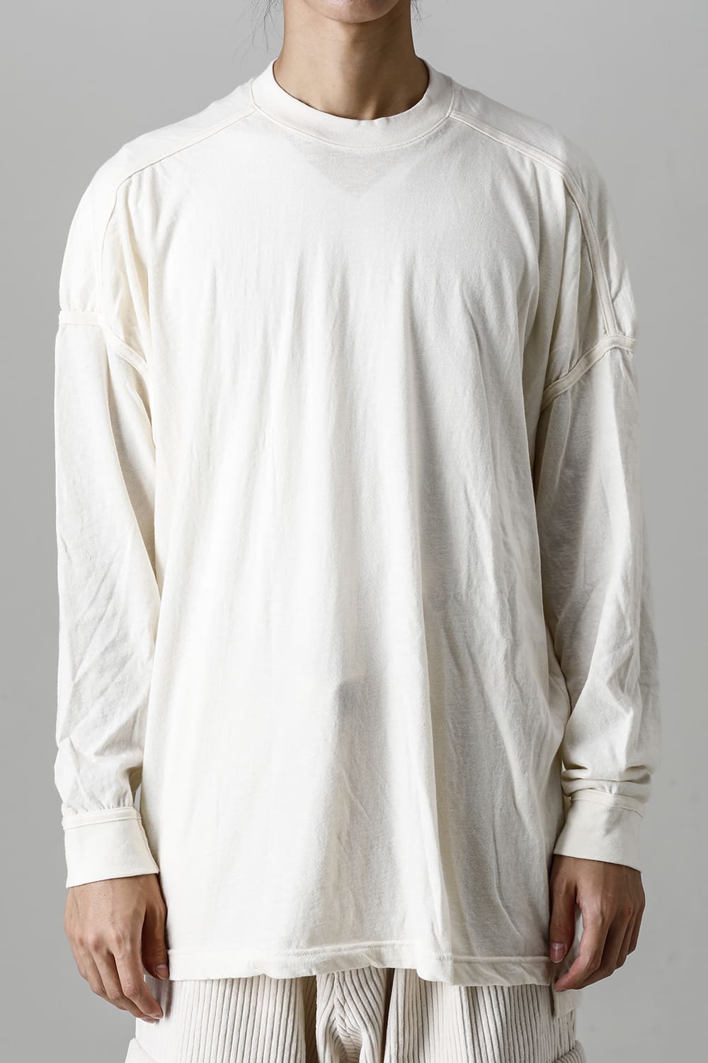 コットンウールジャージーロングスリーブ Tシャツ キナリ