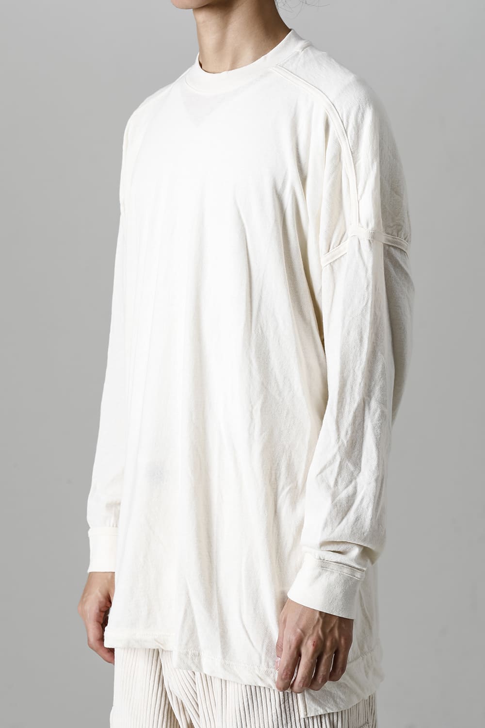 コットンウールジャージーロングスリーブ Tシャツ キナリ