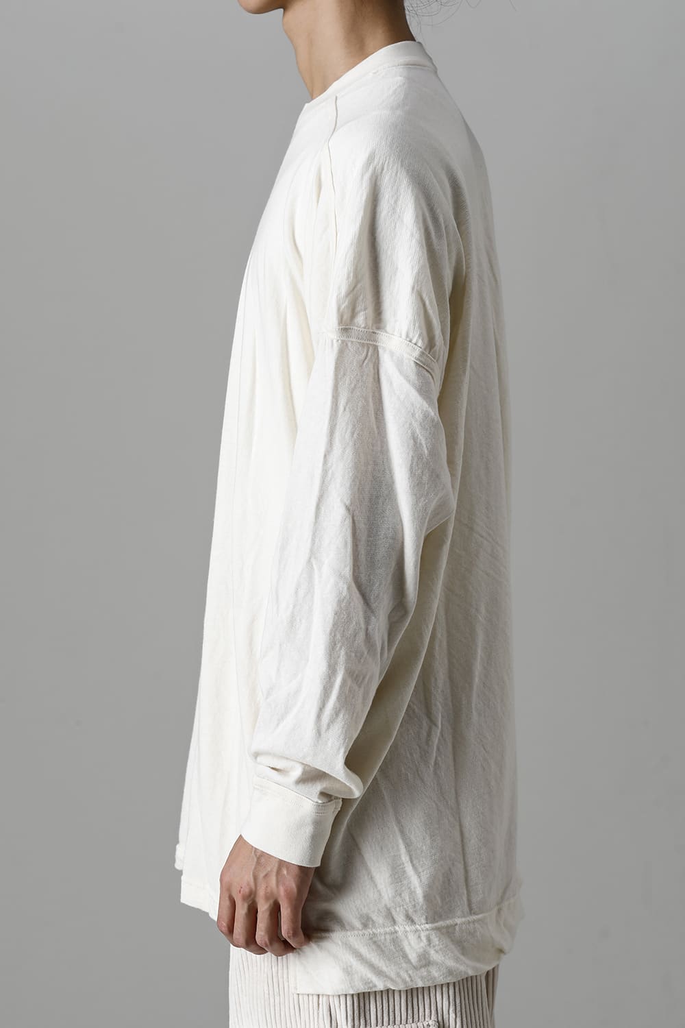 コットンウールジャージーロングスリーブ Tシャツ キナリ