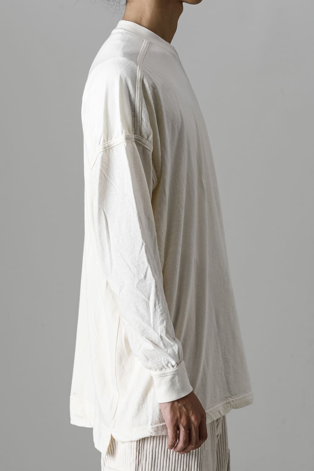 コットンウールジャージーロングスリーブ Tシャツ キナリ