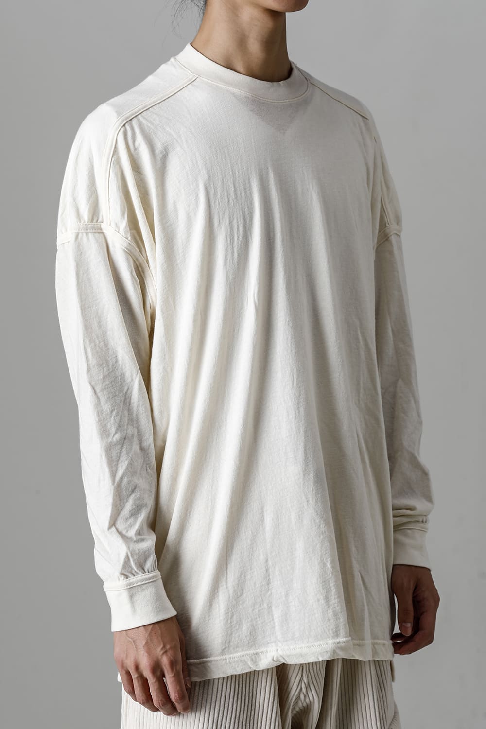 コットンウールジャージーロングスリーブ Tシャツ キナリ
