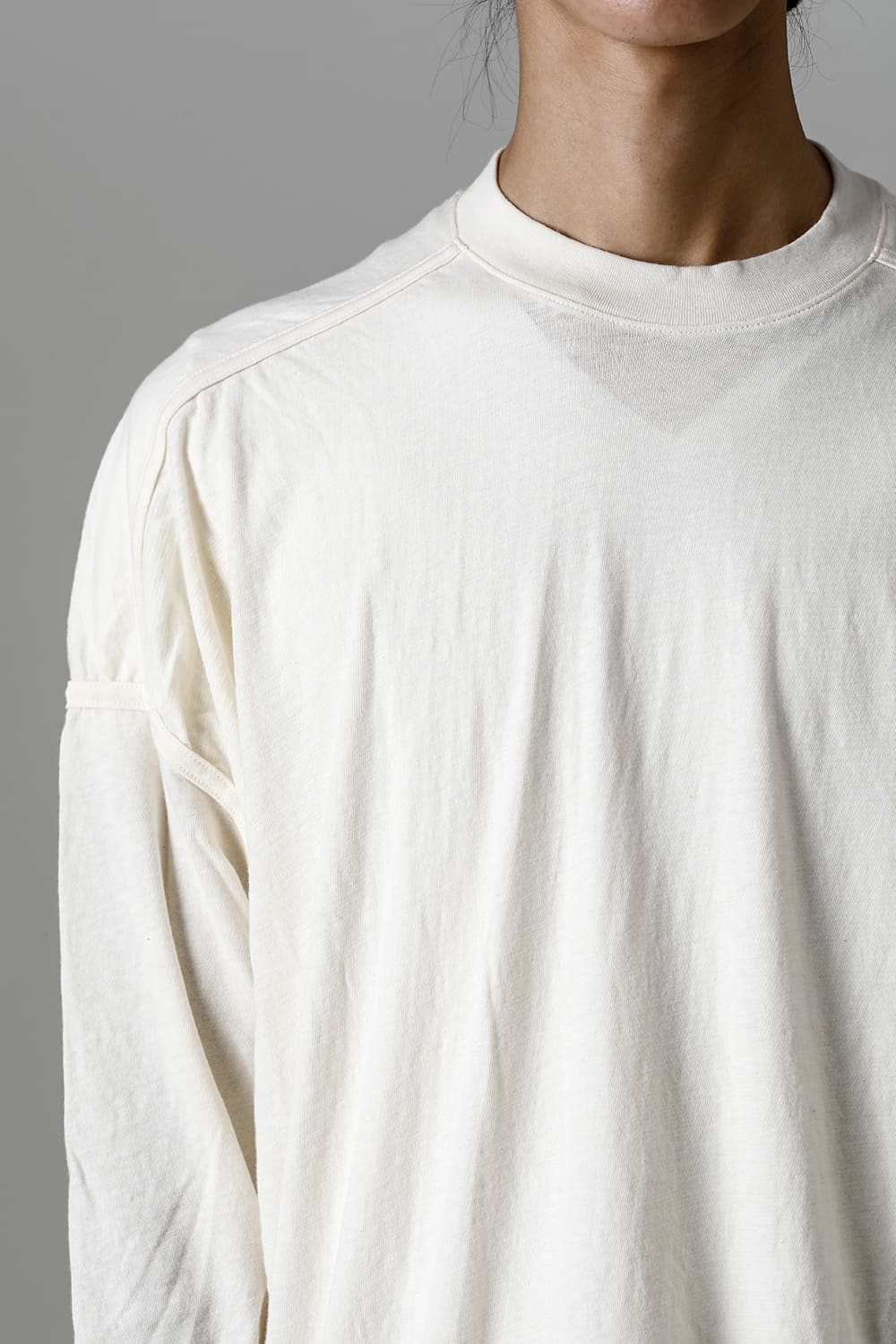 コットンウールジャージーロングスリーブ Tシャツ キナリ