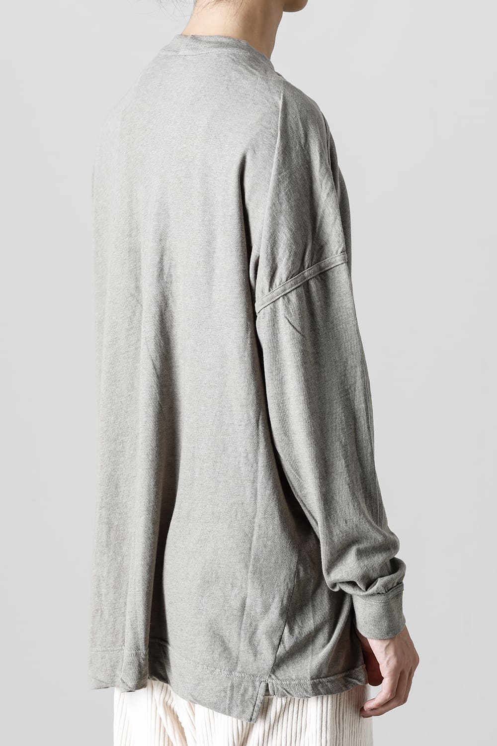 コットンウールジャージーロングスリーブ Tシャツ トープ