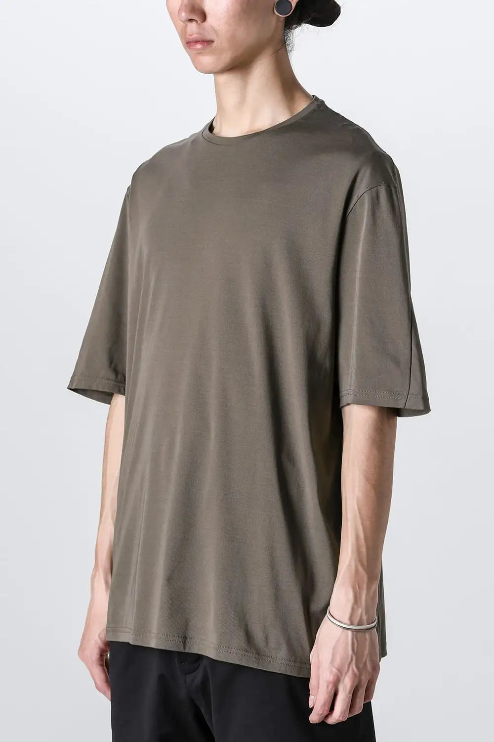 Short sleeve high gauge jersey Olive