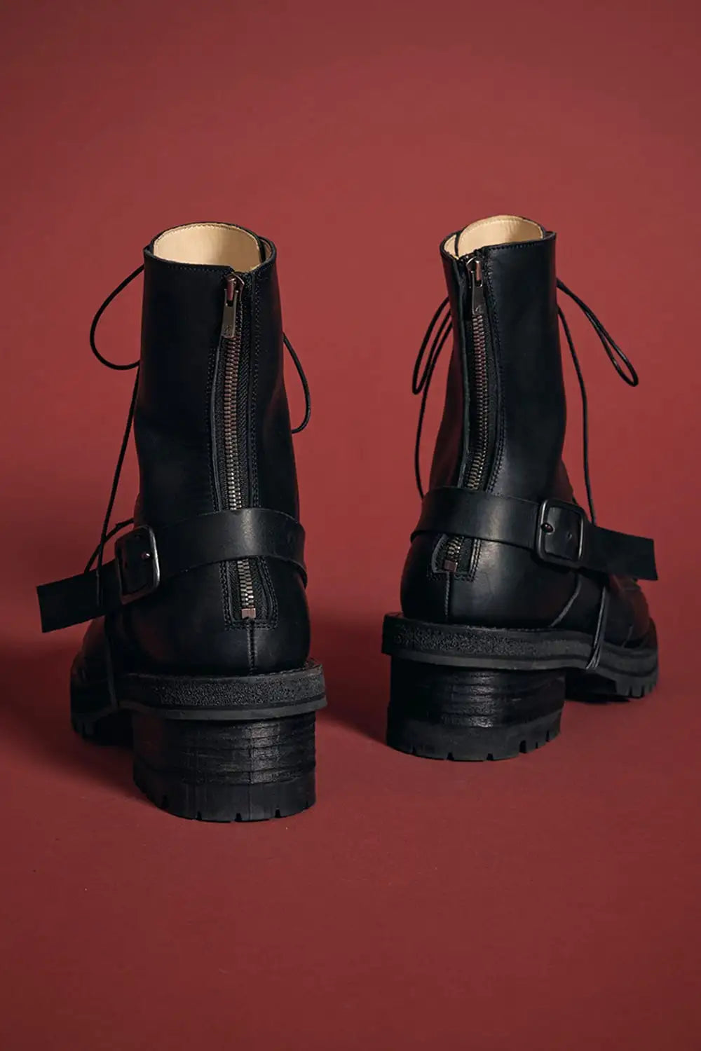 Layered Lace Up Boots