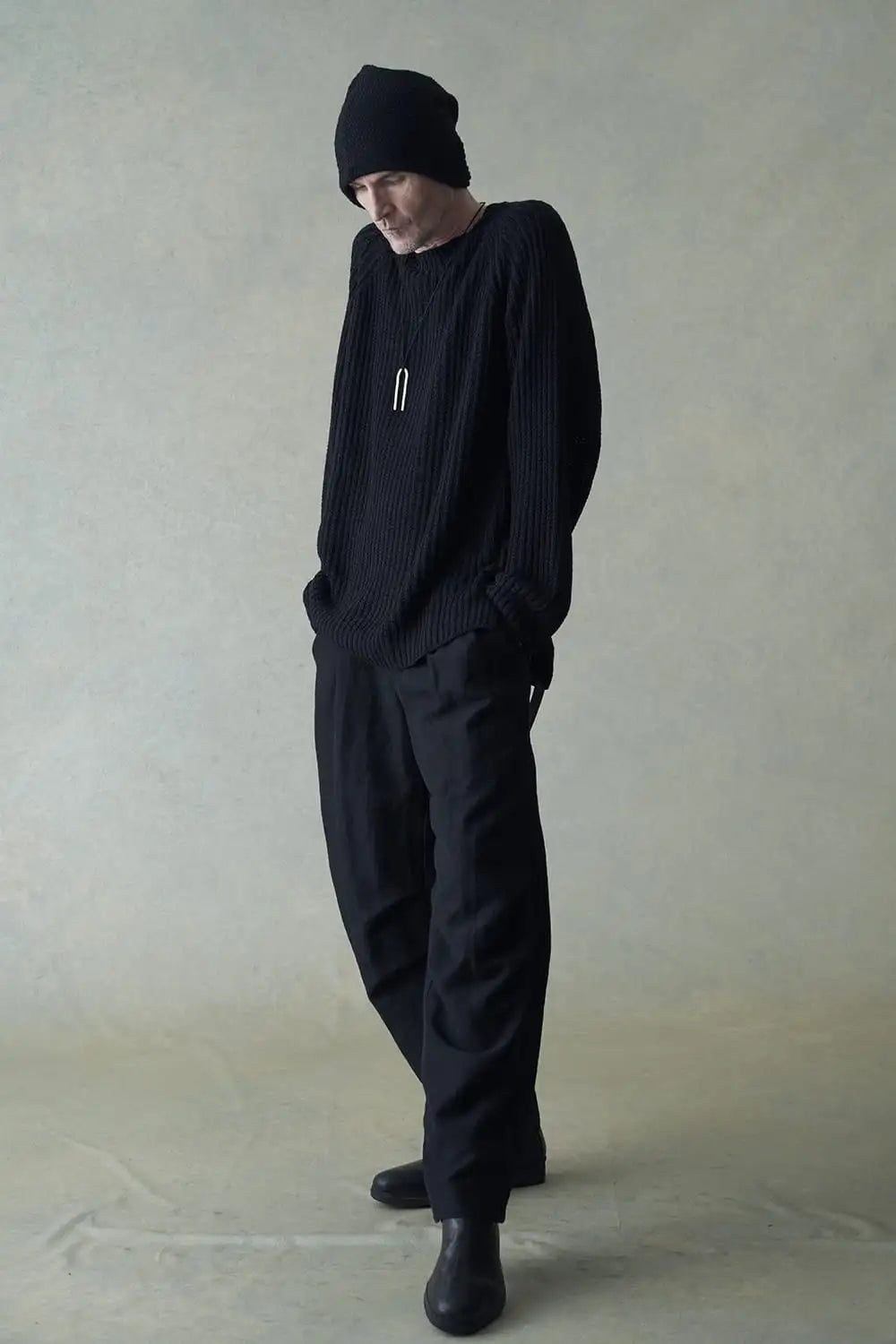 Baggy pants wool / linen