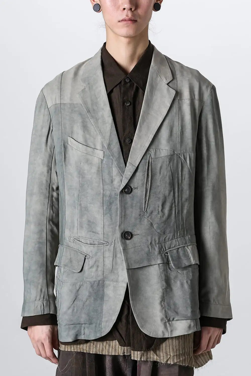 ルーズフィット 2ボタン ブレザー