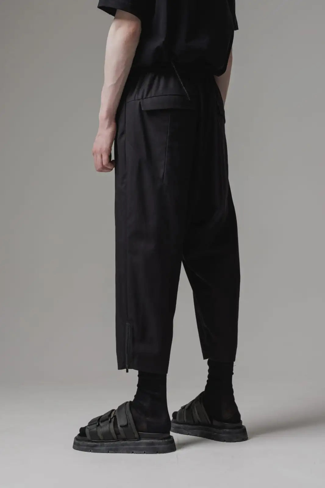 ドロップクロッチパンツ 60/2 コットン ギャバジン