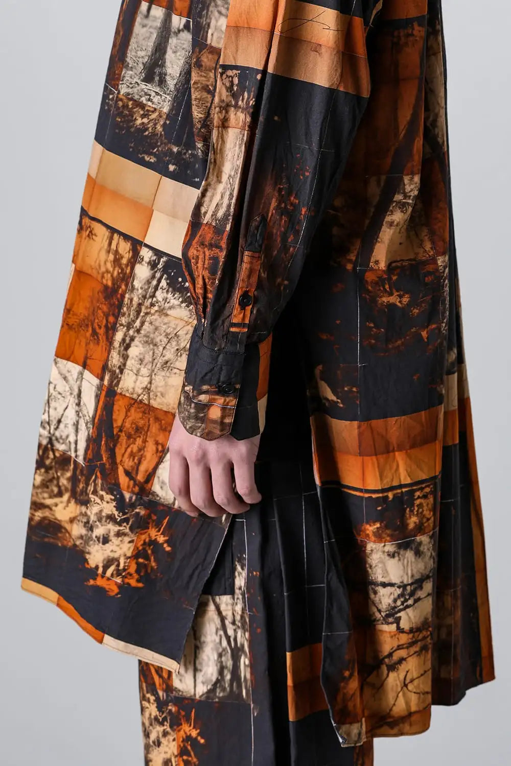 Yasu Forest Print Extra Long and wide Shirts/Coat