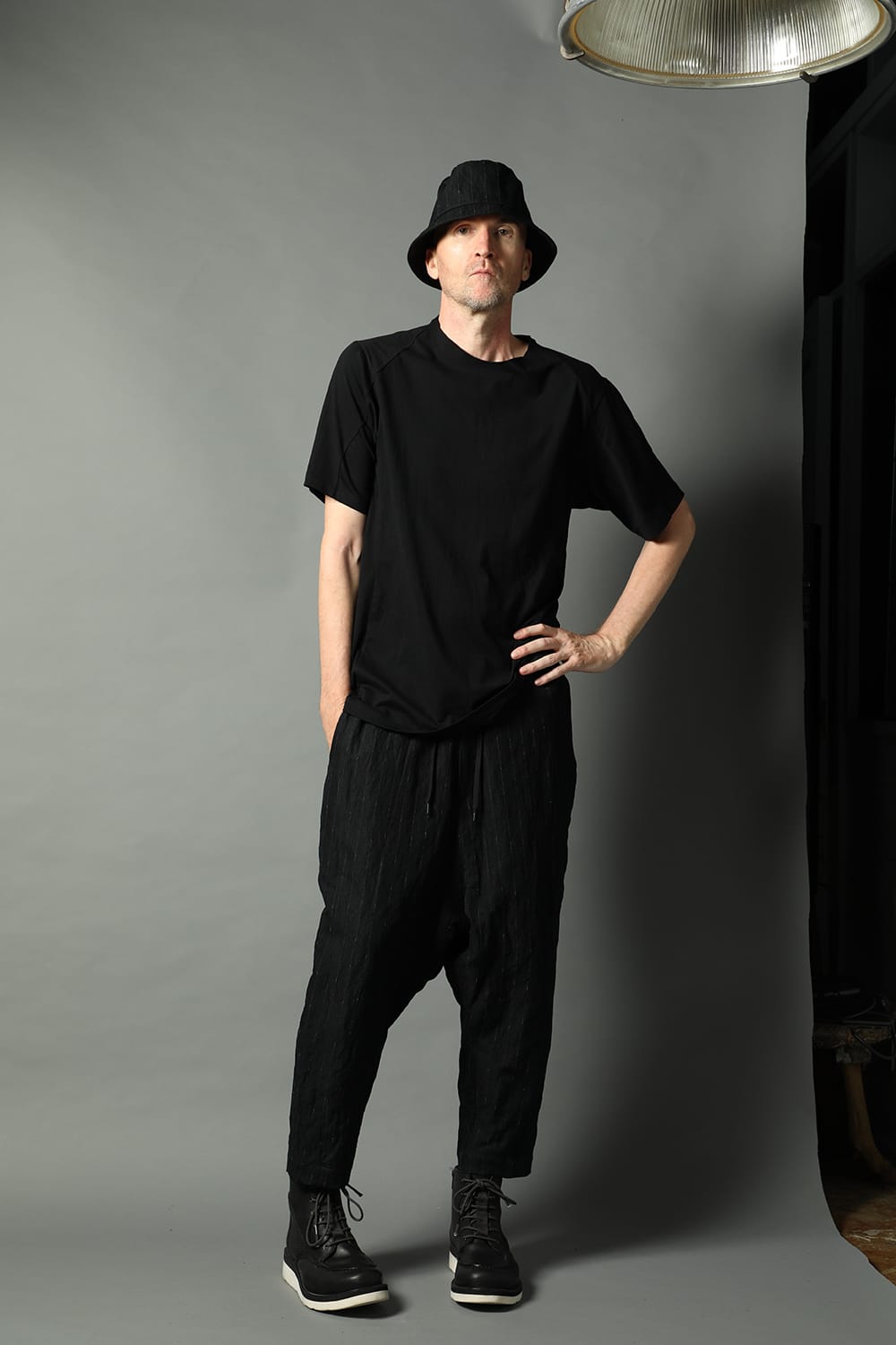 Short sleeve egyptian cotton jersey ( SUVIN )  Black