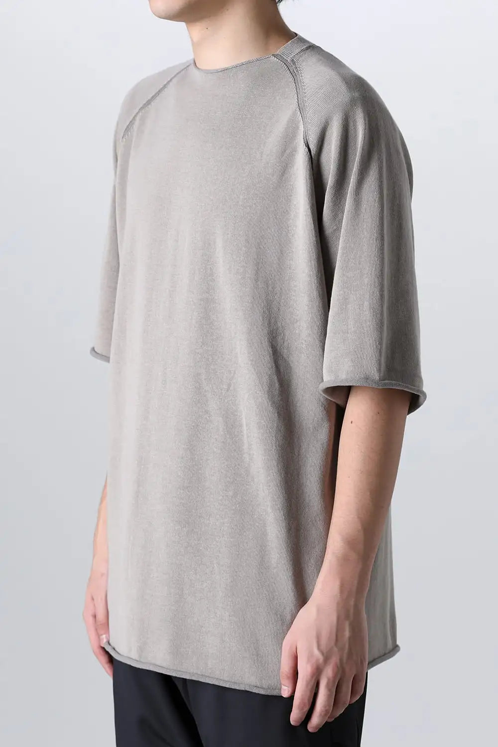 Short sleeve High twist cotton Light Gray