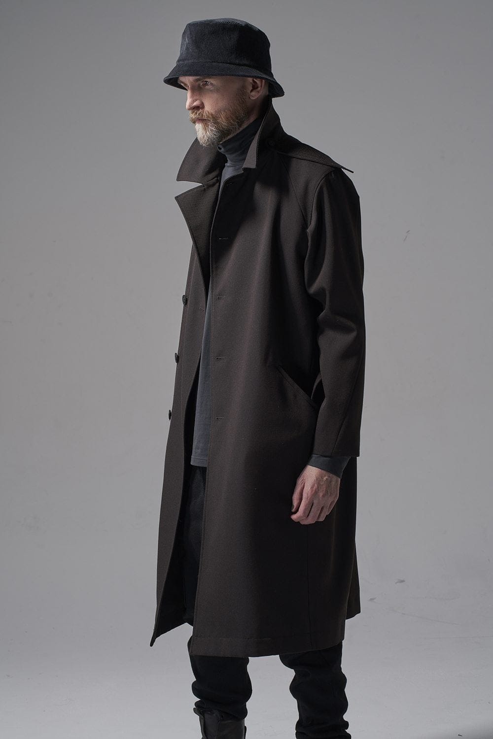 Coat structure Wool gabardine