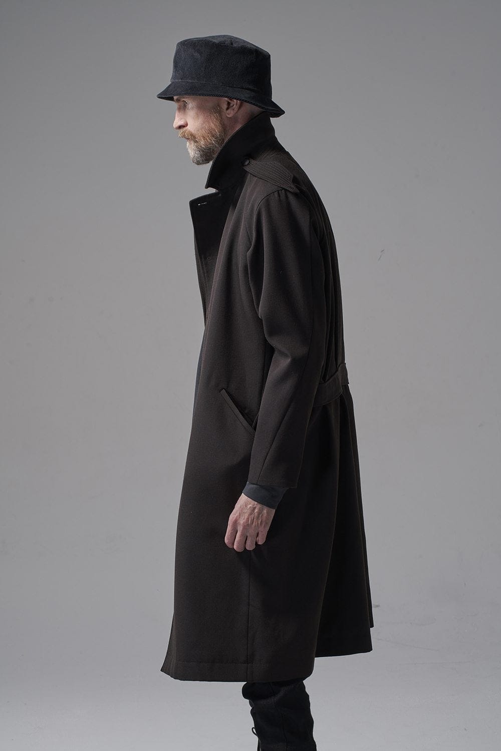 Coat structure Wool gabardine