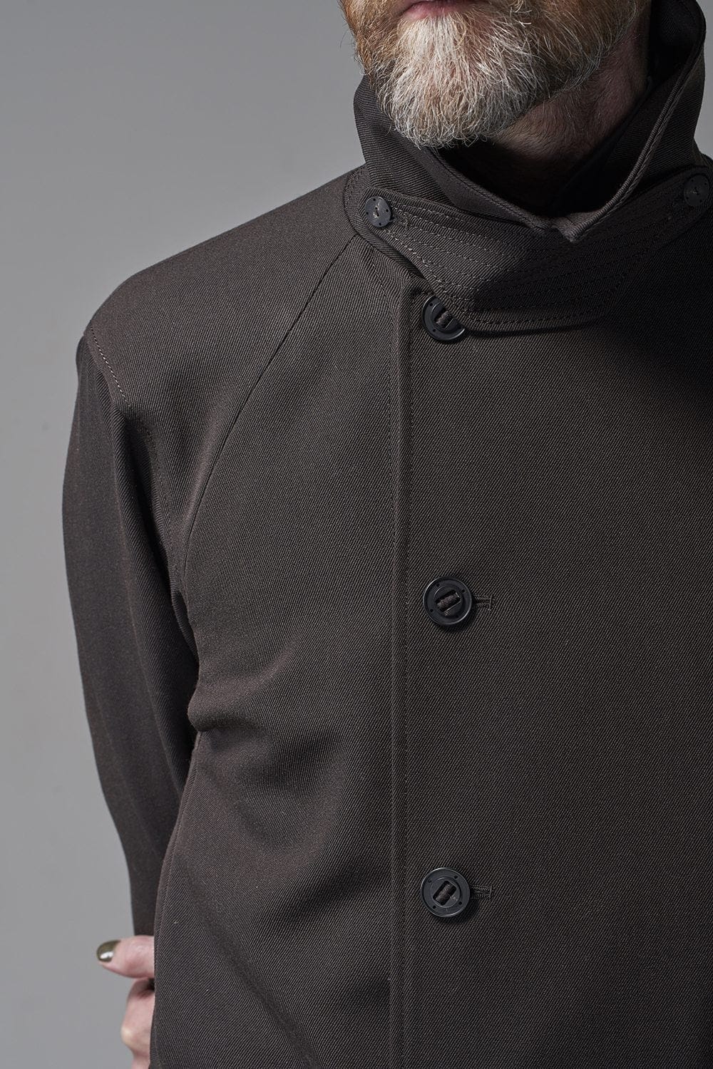 Coat structure Wool gabardine