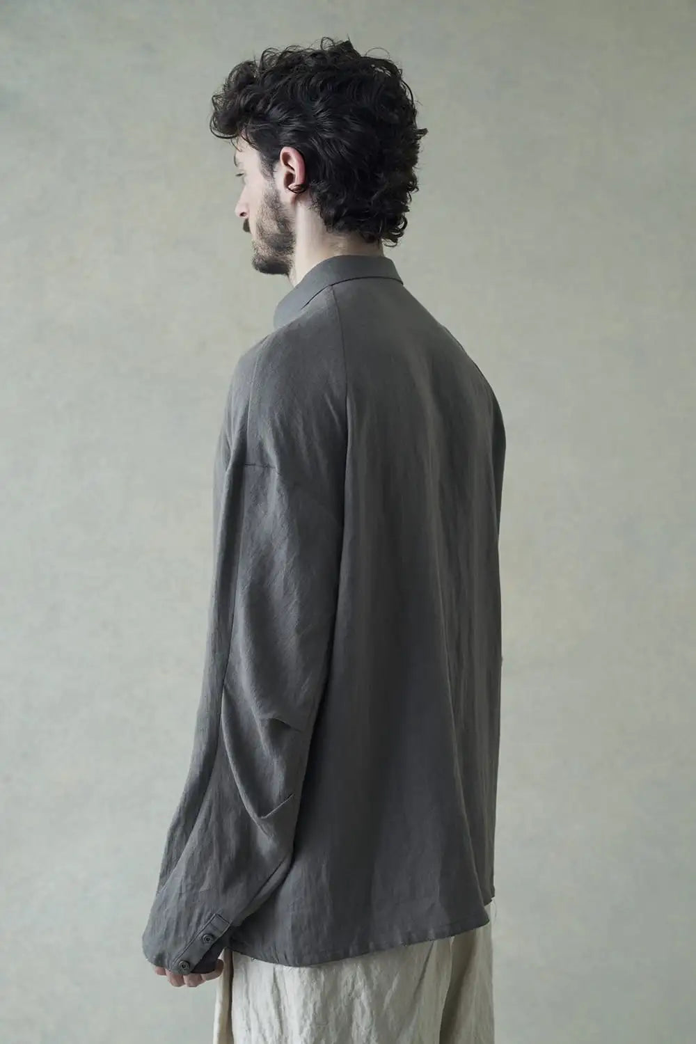 シャツ ルーズフィット ヘンプ Slate Gray