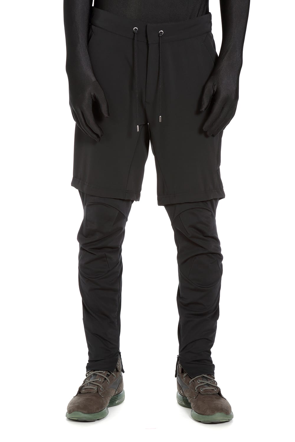 SURVIVAL LAYERED PANTS - BLACK x BLACK