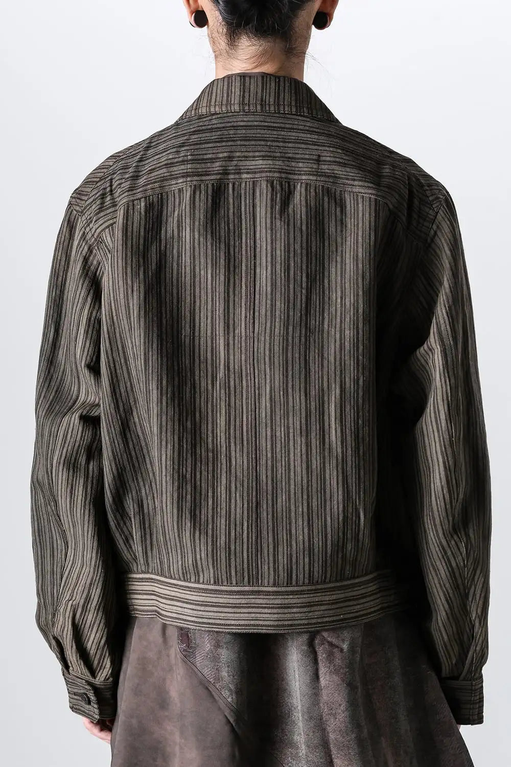 Cropped Winkle Pleats Jacket