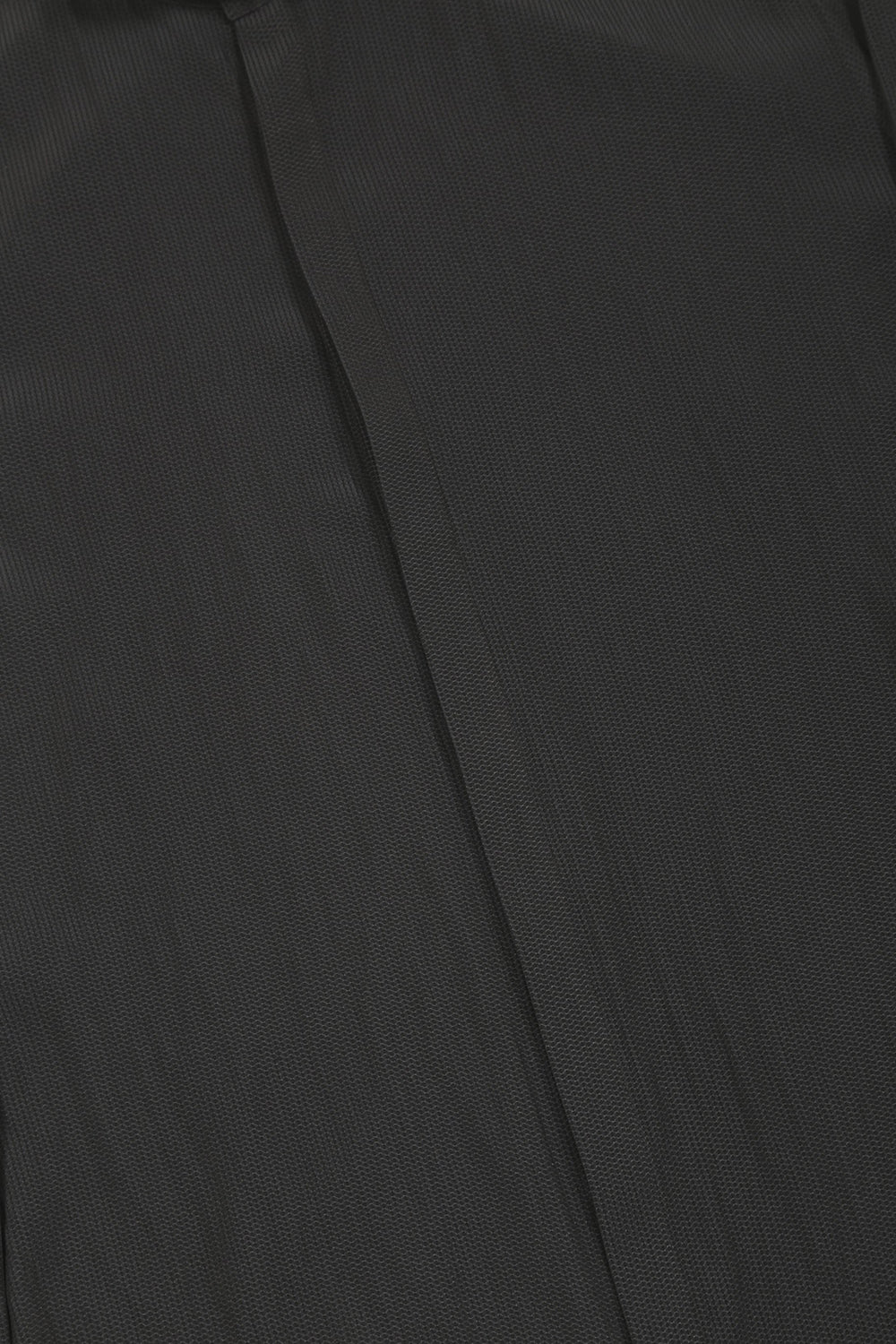 Dechine Stripe Jacquard Frill neck Shirt Black