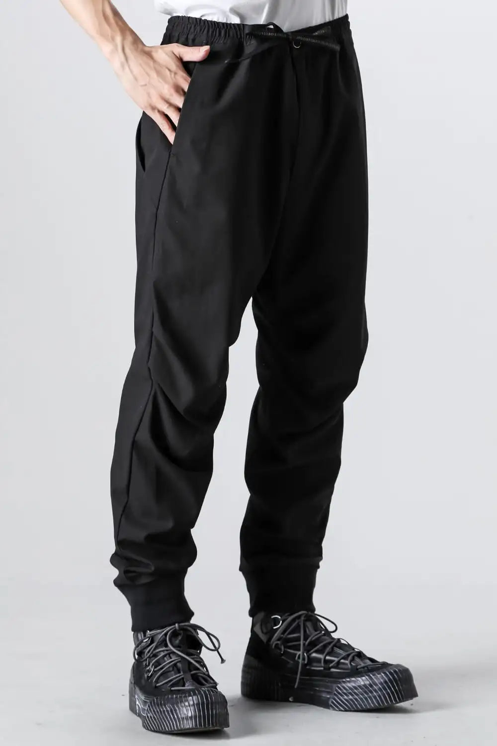 Jogger pants 60/2 cotton gabardine