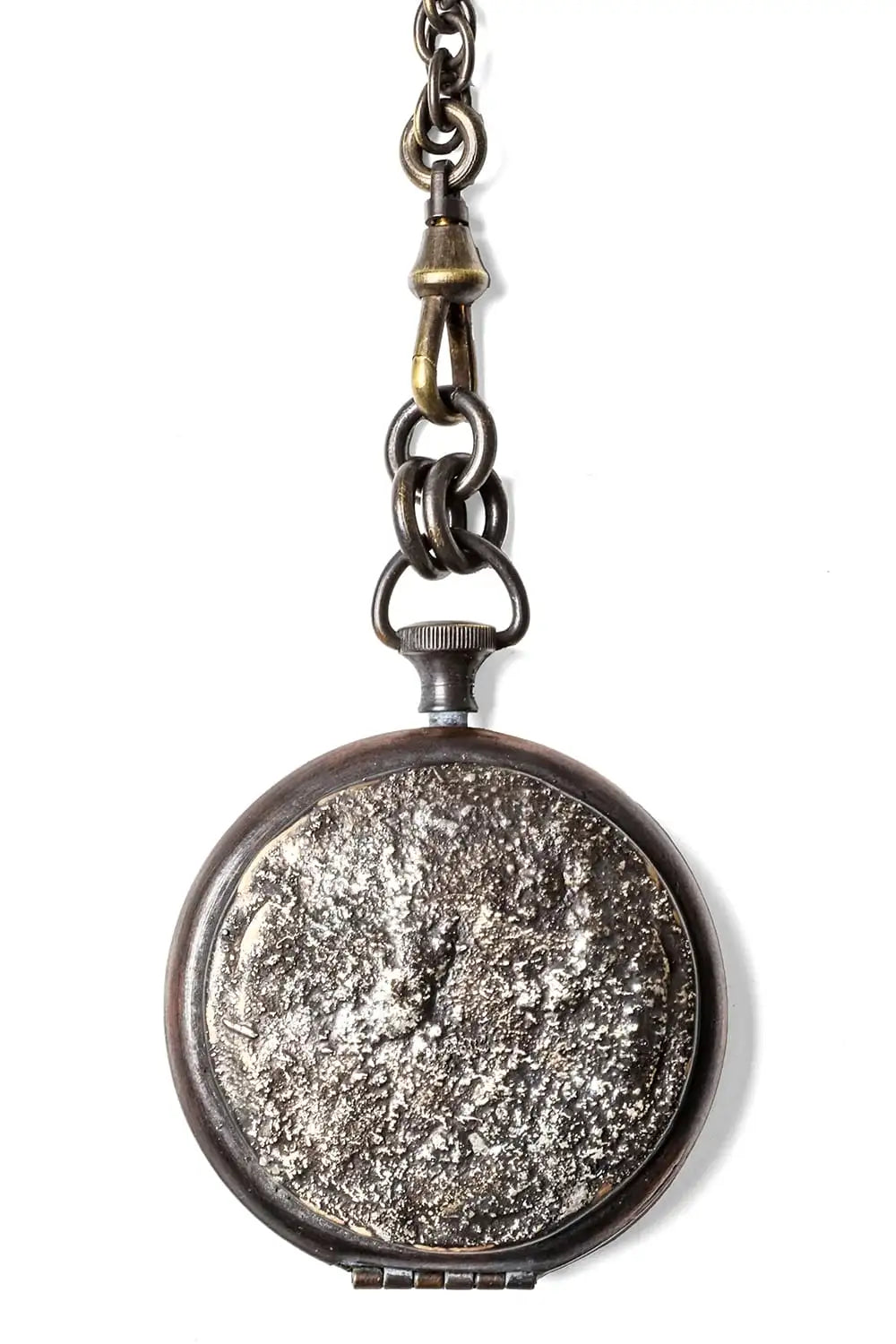 Meteoritic Texture Pocket Watch Style Pendent 05