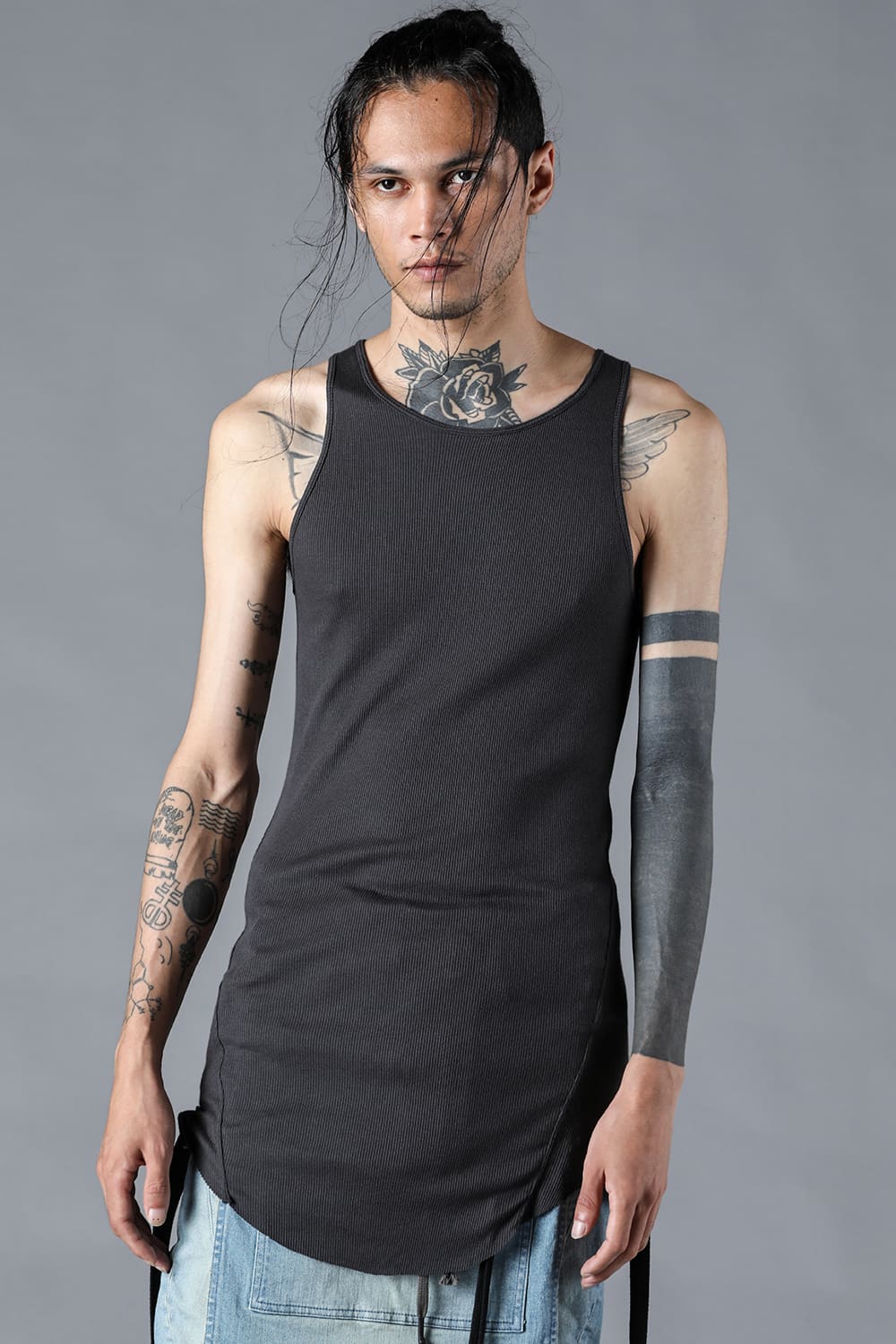 Cotton x Rayon Ribbed Tank Top