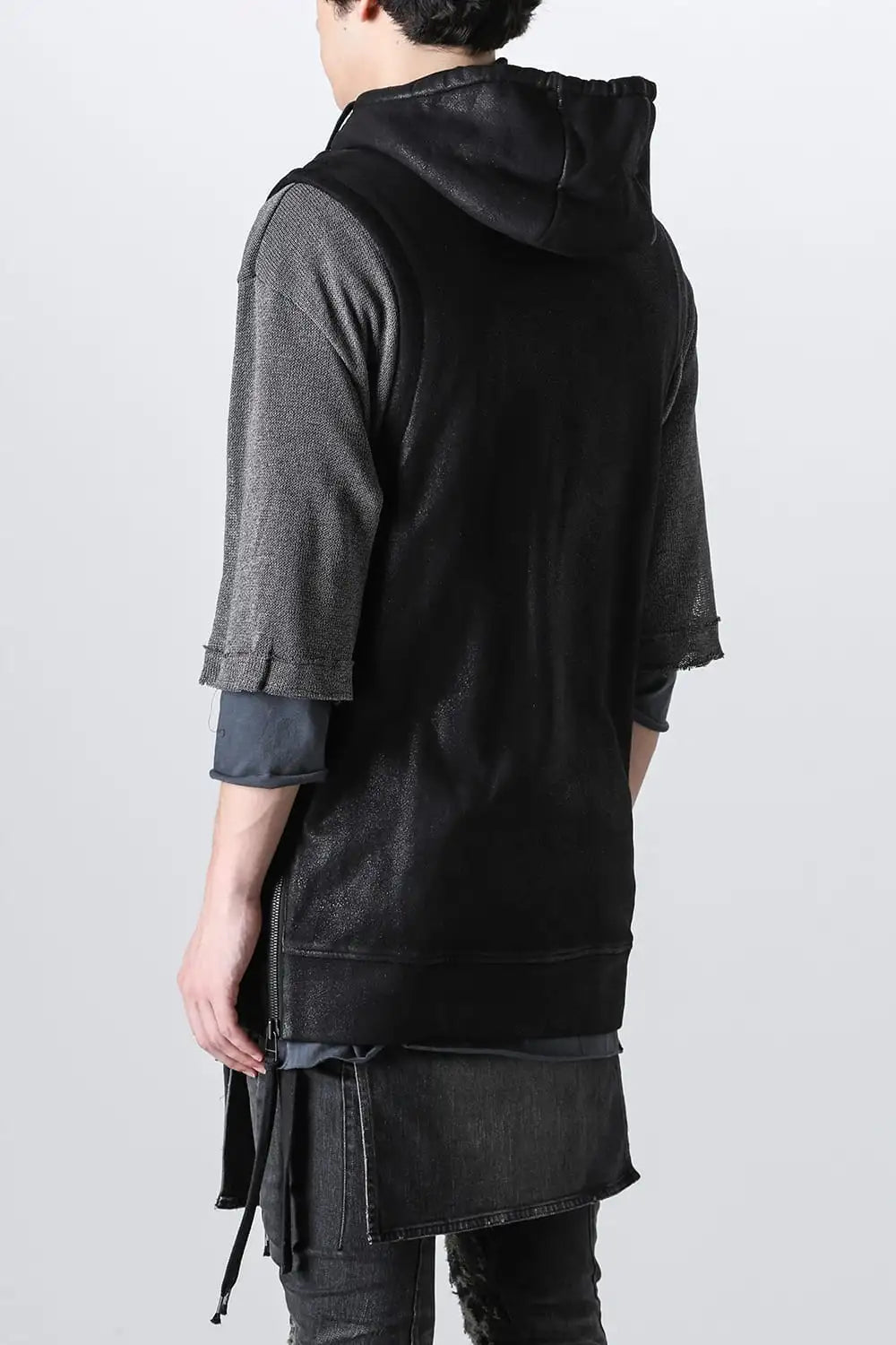 Untwisted Fleece-Line Coate Hooded Vest