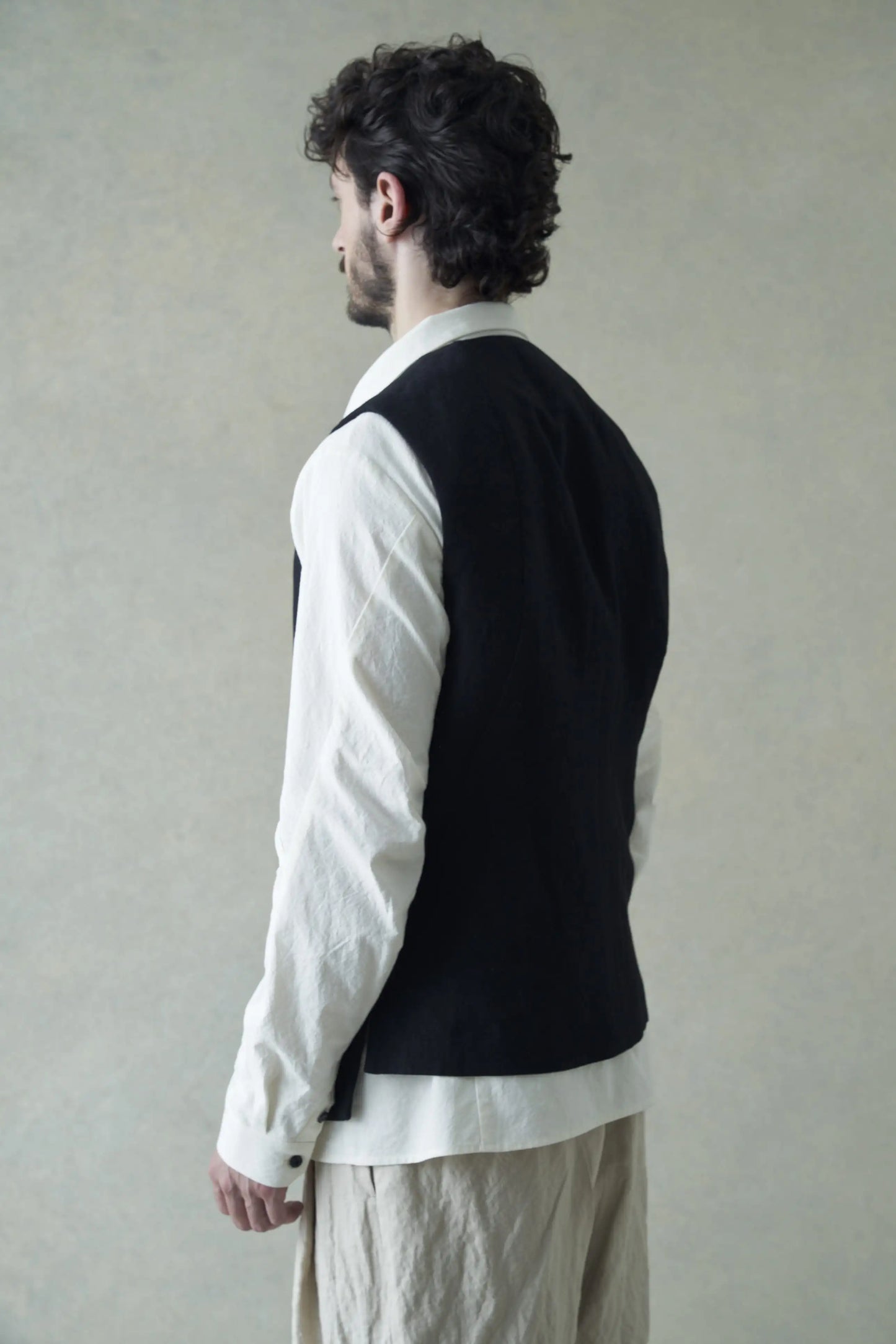 Vest wool / linen