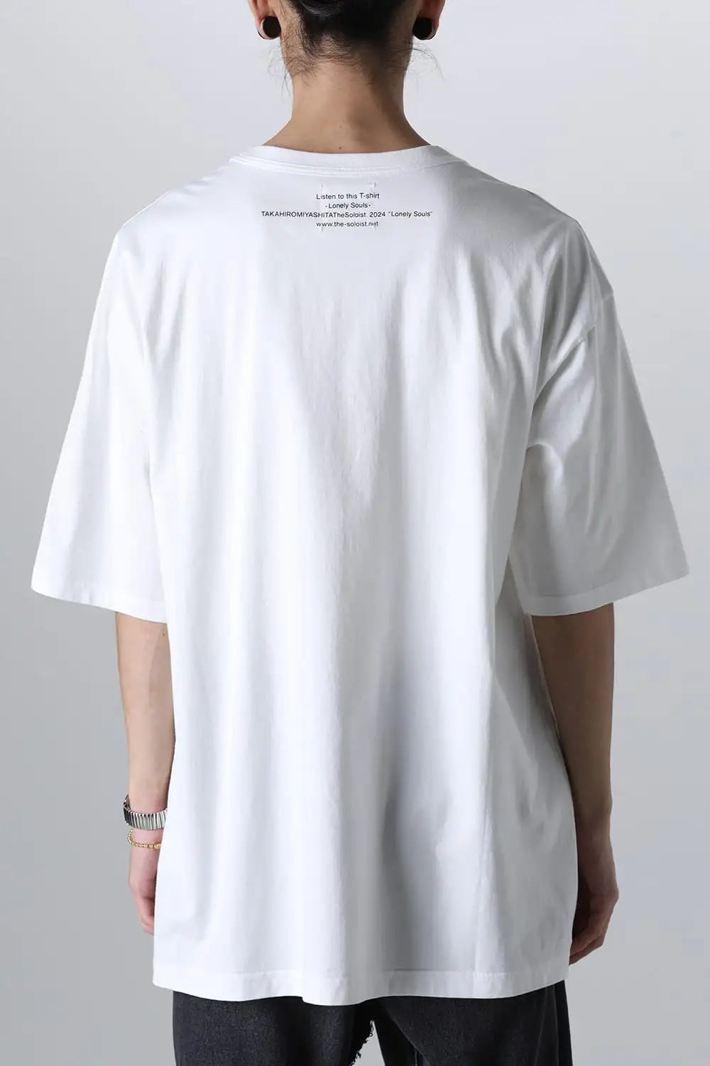 lonely souls. (oversized s/s pocket tee) White