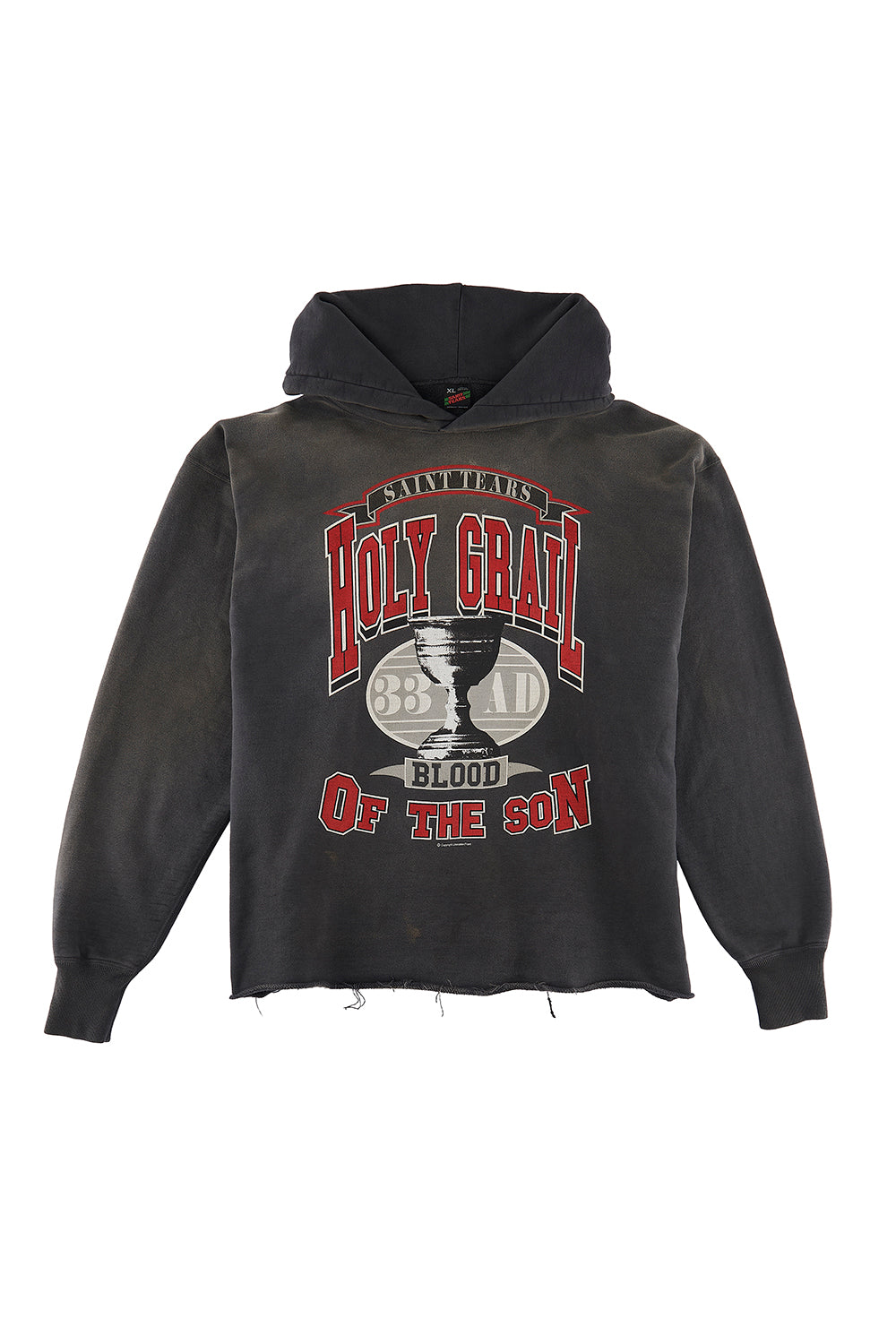 DENIM TEARS × ©SAINT M×××××× "SAINT TEARS" HOLY GRAIL Hoodie Black