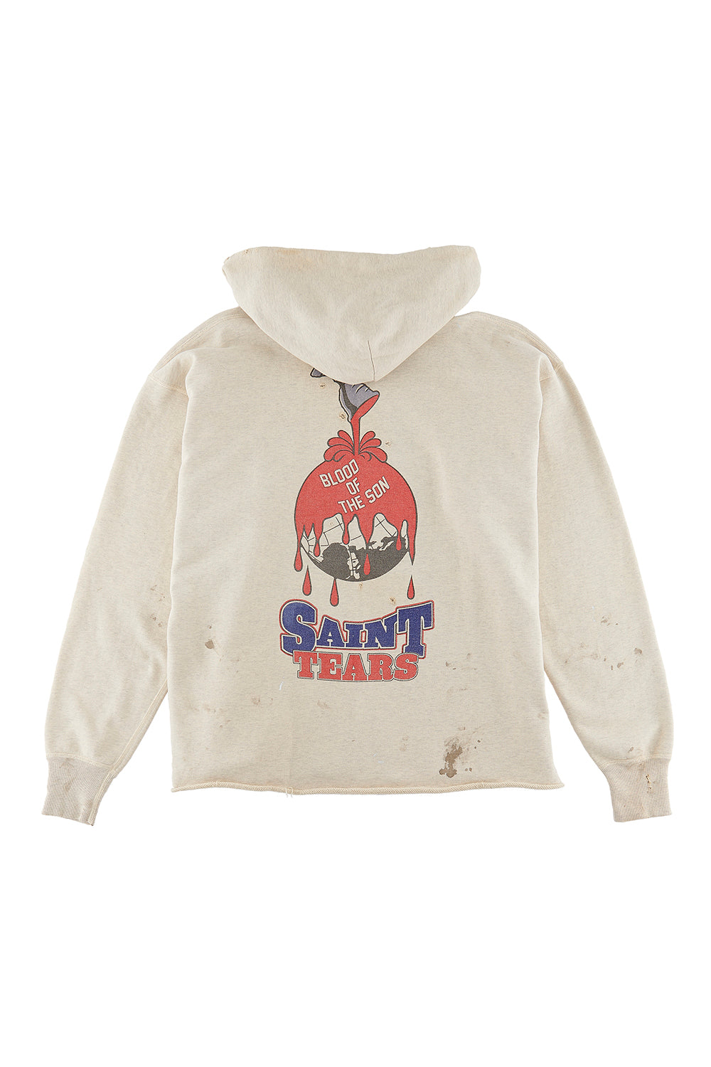 DENIM TEARS × ©SAINT M×××××× "SAINT TEARS" HOLY GRAIL Hoodie Grey