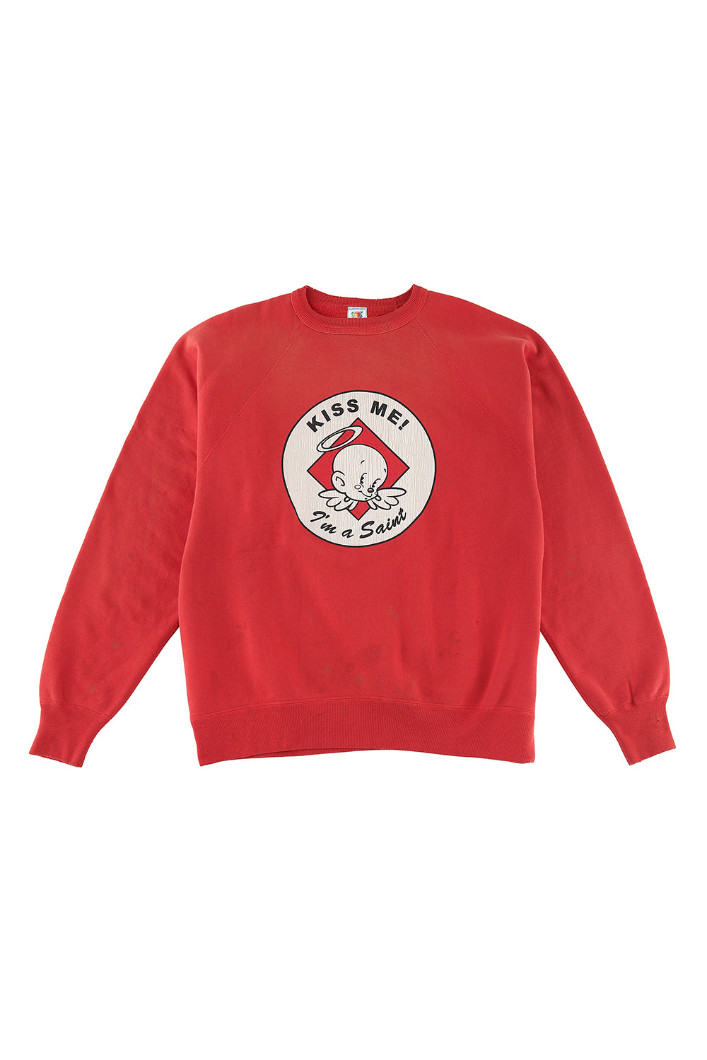KISS ME Raglan sleeve Sweat shirt