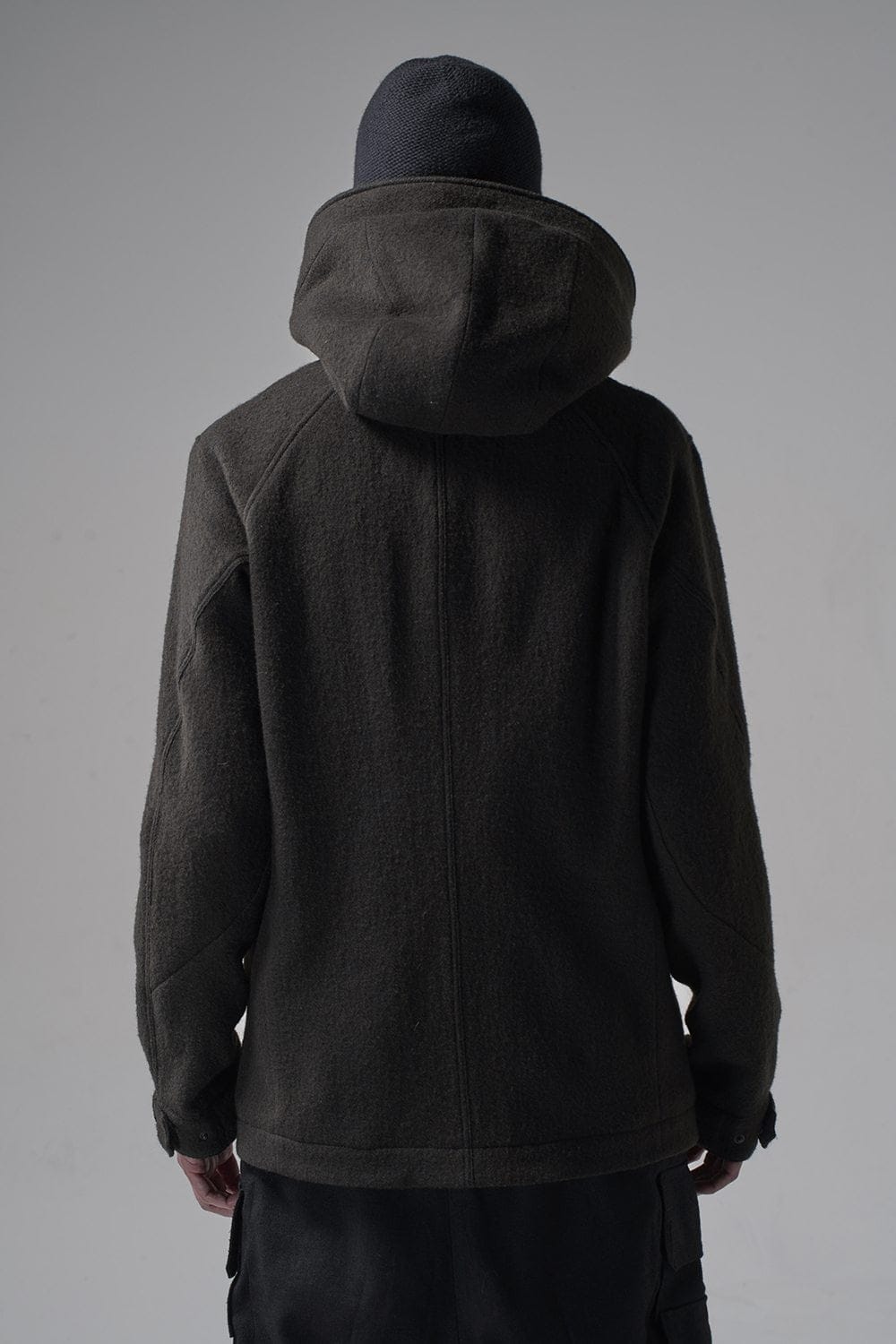 Hooded jacket Wool Herringbone
