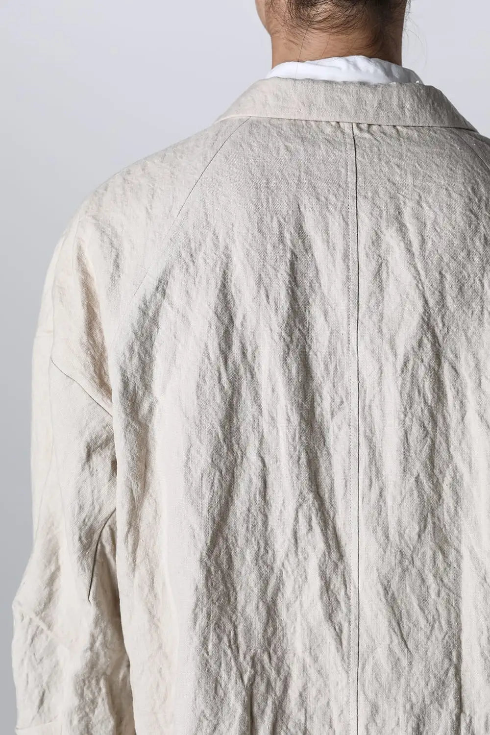 Jacket canapa / cotton metal shrink