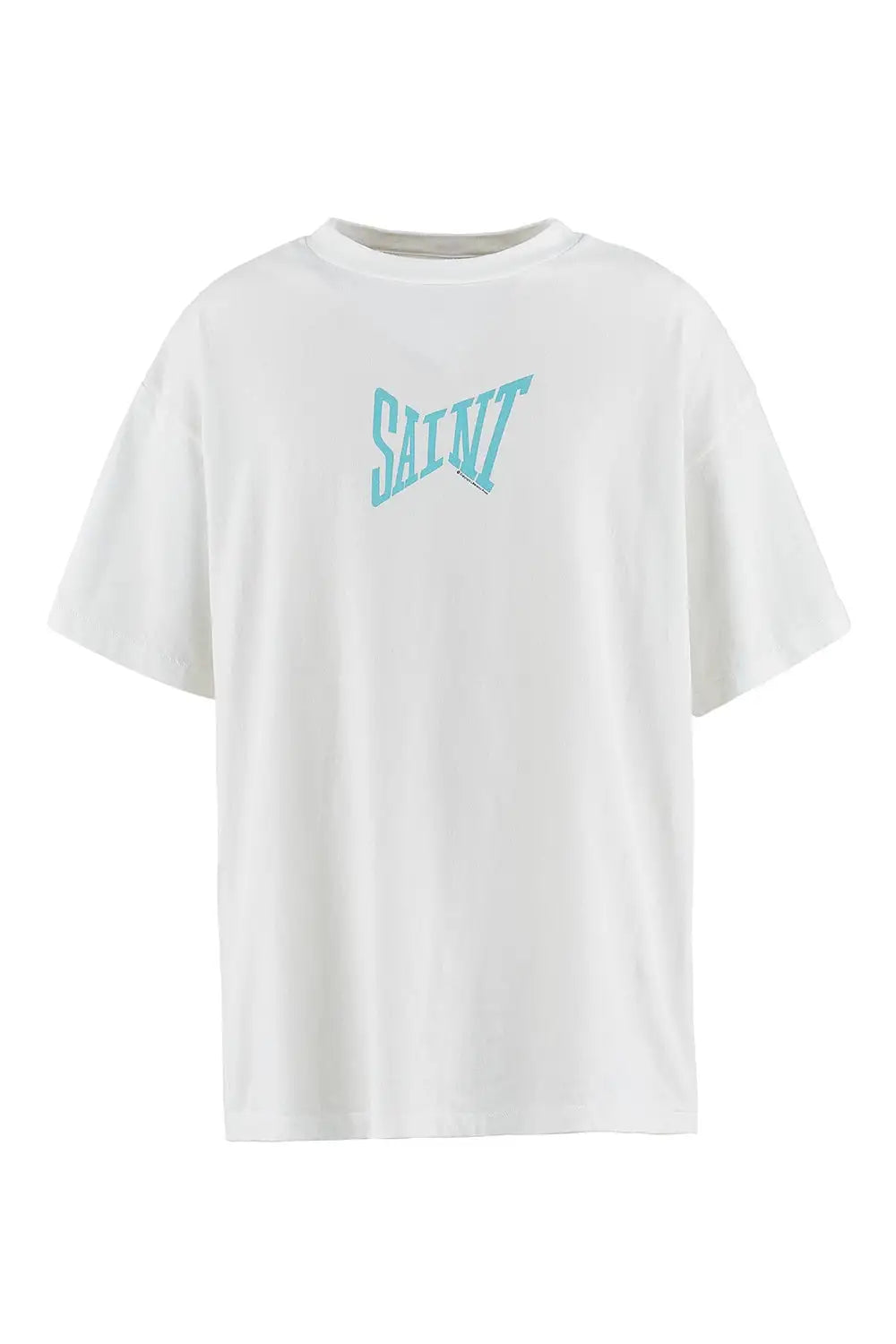 RIBON SAINT Short sleeve T-shirt White × Blue