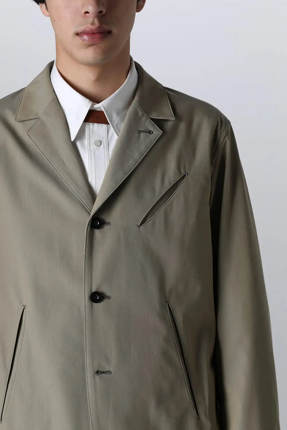 Slash Pocket Jacket Khaki