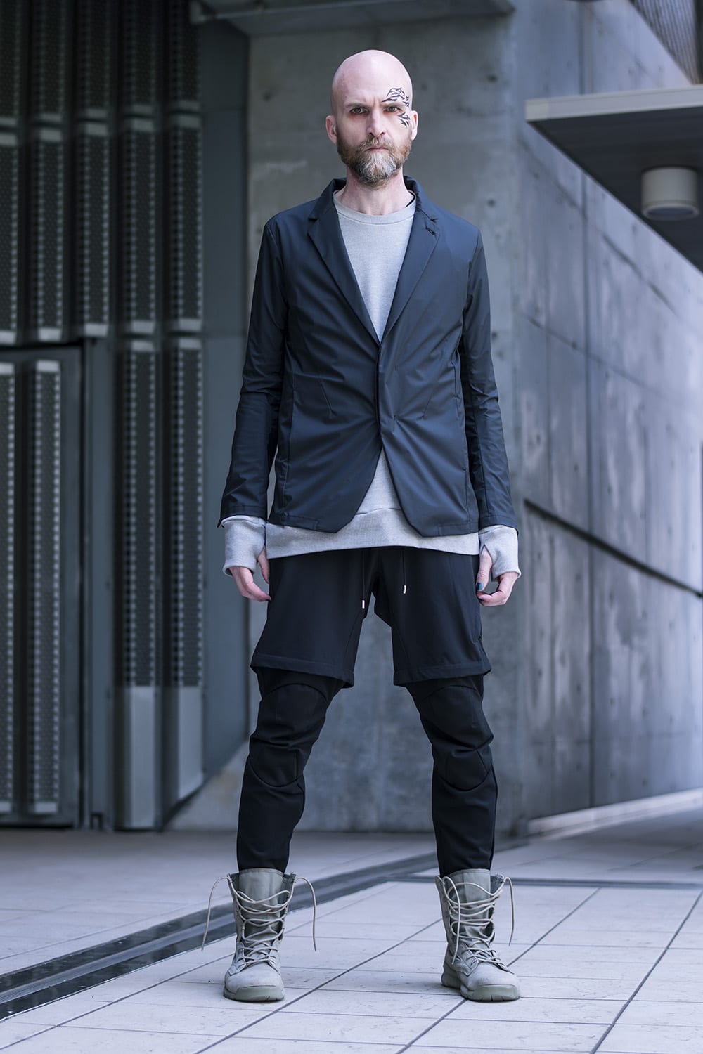 SURVIVAL LAYERED PANTS - BLACK x BLACK